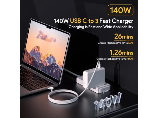 140W Mac Book Pro Charger,Compatible with Pro(16 inch 2021-2023)&(14 inch 2023),Air (13-15 inch 2021-2024),Include a USB C to T -Tip 3 Magnetic...