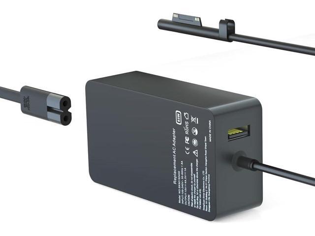 65W Charger Compatible for Surface Pro 9, 8, 7+, 7, 6, 5, 4, 3, X, Compatible for Windows Surface Laptop 6, 5, 4, 3, 2, 1, Surface Book Go Tablet...