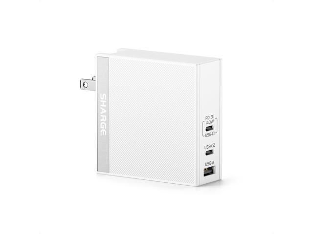 USB C Charger for Laptops 140W GaN Fast Charger with USB C and USB A, PD3.1 Power Adapter Compatible for MacBook Chromebook Surface iPhone 16/15...