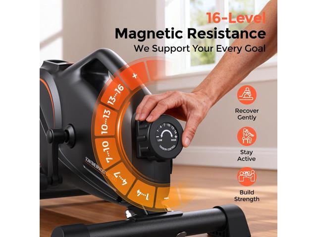 YOSUDA Under Desk Bike Pedal Exerciser - Magnetic Mini Exercise Bike, Desk Pedal Bike for Home/Office Workout