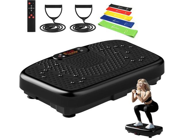 SoftGym Vibration Plate Exercise Machine for Lymphatic Drainage,Power Vibrate Stand Shake Board 450 Lbs Capacity Whole Body Workout Waver with...
