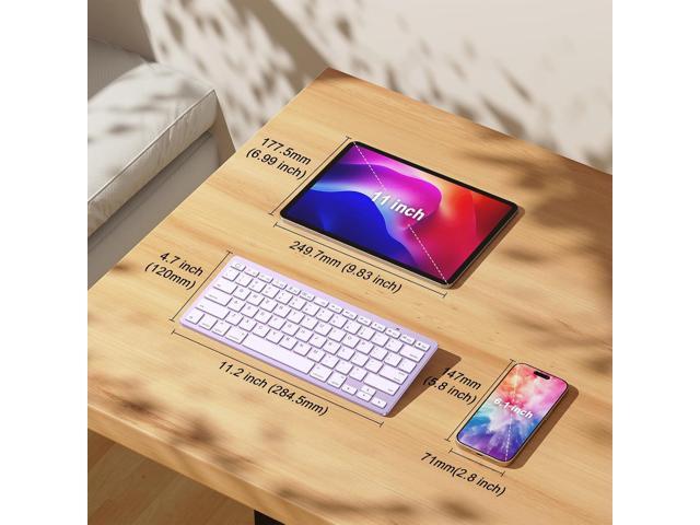 OMOTON Bluetooth Keyboard Compatible with iPad A16 11th 10th Generation, iPad 10.2 (9th/8th/7th), iPad Pro 13/12.9/11 inch, iPad Air/Mini and More...