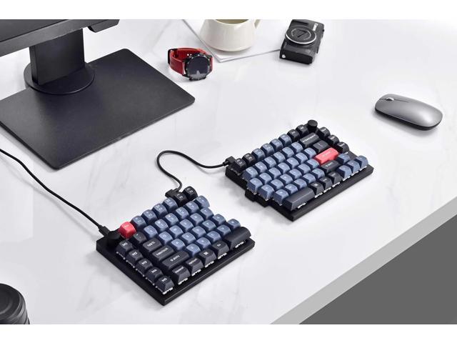 Keychron Q11 QMK/VIA TKL Split Keyboard Ergonomic, 91 Keys 75% Layout Wired Mechanical Gaming Keyboard Mac & Windows with Full Alu Frame, PBT...