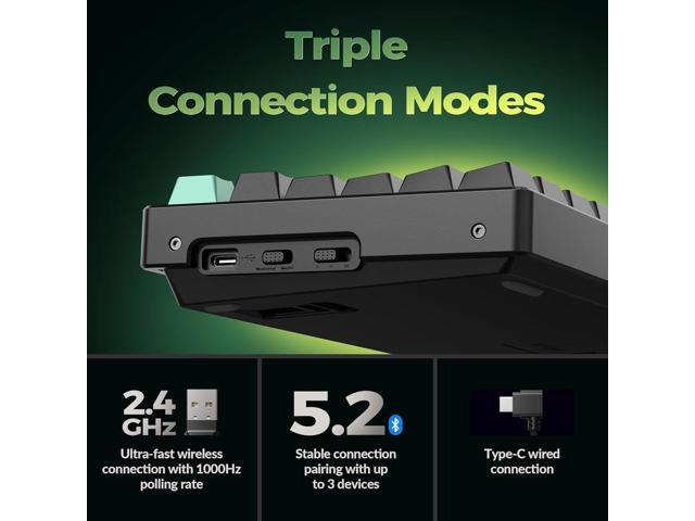 Keychron K8 HE TKL Wireless Mechanical Keyboard Hot Swappable Hall Effect Magnetic Switches 2.4 GHz/Bluetooth/Wired QMK/VIA Custom RGB Backlit...