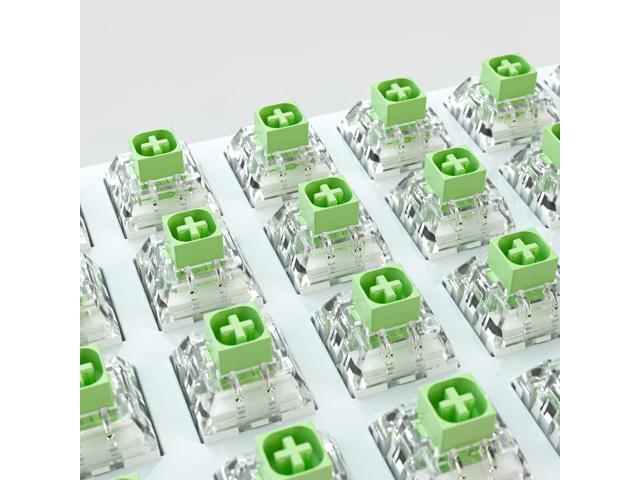 Kailh Box Jade Switches for Mechanical Gaming Keyboard,3-Pin 50gf Clicky/lubed/Dust & Waterproof Switches(108Pcs,Kailh Box Jade)
