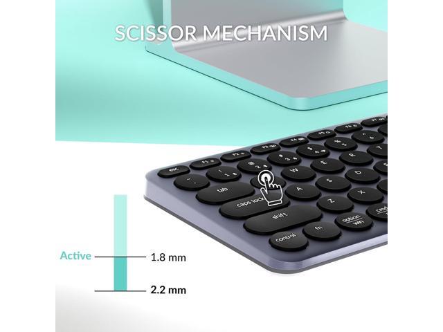 Keychron B5 Pro Ultra-Slim 2.4 GHz Bluetooth Keyboard Wireless 100% Full-Size 548g Lightweight Launcher Support with 300 Hours Battery Life...