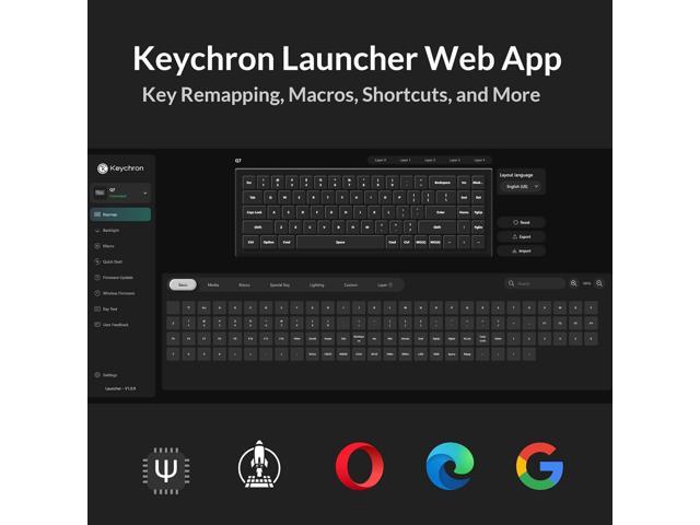 Keychron Q7 Wired Custom Mechanical Keyboard, 70% Layout QMK/VIA Programmable Macro with Hot-swappable Gateron G Pro Red Switch Double Gasket...