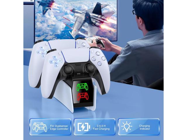 ps5 controller charger station PS5 Accessories Kits, charging station for PlayStation 5/Elite controller, Docking Station Replacement for DualSense...