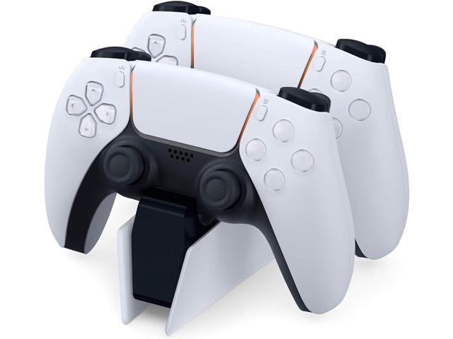 PS5 Controller Charger - Charge 2 Controllers to 90% in 50 Mins - No Annoying Lights - Click in Design Dual Fast Charging Stand Dock Station Holder...