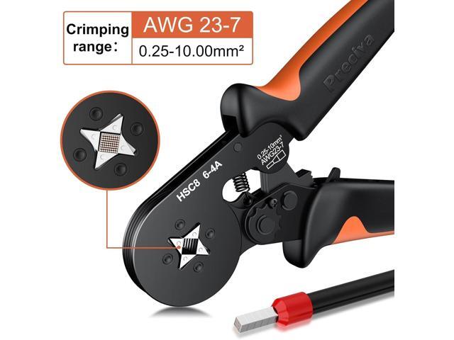 Ferrule Crimping Tool Kit with 2000PCS Wire Connectors, Preciva AWG23-7 Self-adjustable Ratchet Wire Crimping Tool Kit Crimper Plier Set