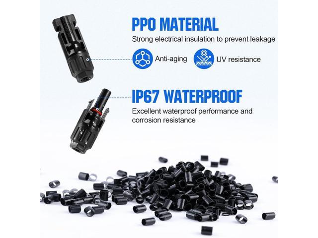 ECO-WORTHY Solar Crimper Tool Kit 13 PCS Solar Tools - a Crimper, 10 Pairs of Solar Connectors, 2 Pairs of Solar Connector Spanner Wrench for Solar...