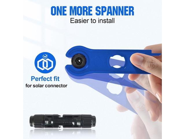 ECO-WORTHY Solar Crimper Tool Kit 13 PCS Solar Tools - a Crimper, 10 Pairs of Solar Connectors, 2 Pairs of Solar Connector Spanner Wrench for Solar...