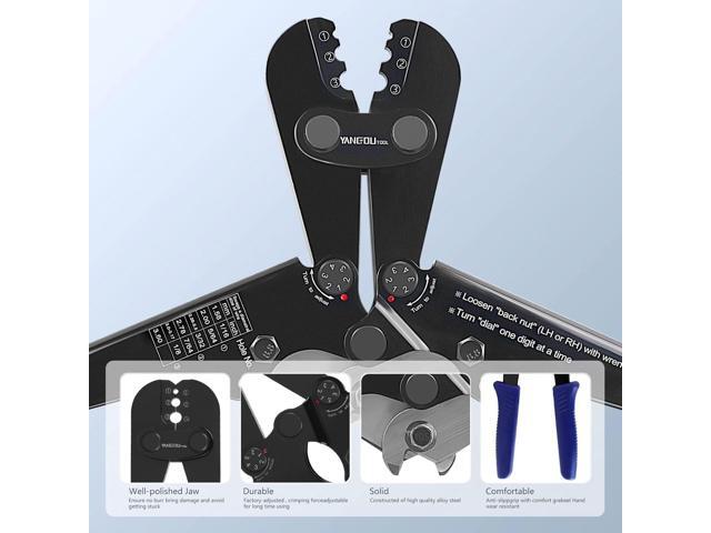 Yangoutool Wire Rope Crimping and Cutting Kit: Suitable for 1/16inch (1.59mm) to 1/8inch (3.18mm) Steel Cable Swaging, Includes 100pcs 1/8inch...