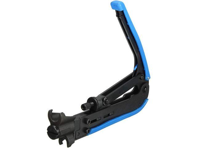RG6 Compression Tool Coax Cable Crimper Kit RG6 RG11 RG59 F81 with 20PCS F Compression Connectors - BlueYellow