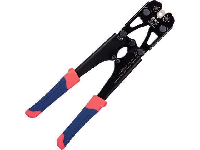 iCrimp Battery Cable Lug Crimping Tool for 8, 6, 4, 2, 1, 1/0 AWG Copper Cable Lugs, Battery Terminal Crimper