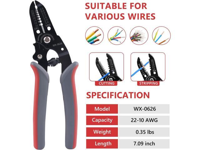 Newdeli Wire Crimping Tool Kit 7PCS Ratchet Wire Crimper Plier for Heat Shrink Connectors Ferrule Connectors Solar Connector Open Barrel Connector...