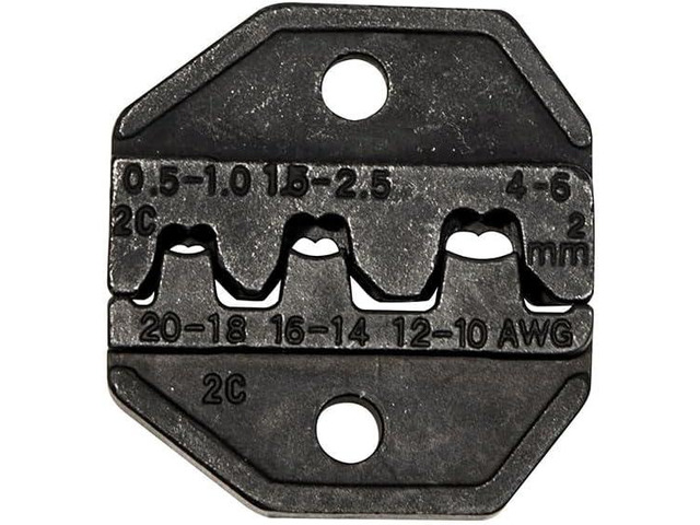 Klein Tools VDV205-036 Wire Crimper Die, Terminal, Open Barrel, AWG 10-20, Replacement Die, Non Insulated