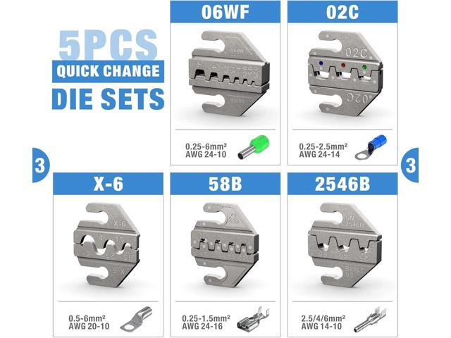 iCrimp Quick Change Ratcheting Crimper Tool Kit, Automotive Service Kit, for Crimping IWS4 Connector, Insulated & Non-insulated Terminal, Open...