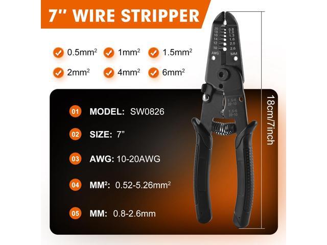 Ferrule Crimping Tool kit AWG23-7 Self-Adjusting Hexagon Wire Ferrule Crimper Set with 3000Pcs Wire End Ferrule Terminals