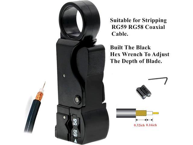 Coaxial Cable Tool Kit - BNC Crimp tool for RG58, RG59, RG62, RG174, 20PCS BNC Male Crimp Connectors for RG58 and 10PCS Female to Female...