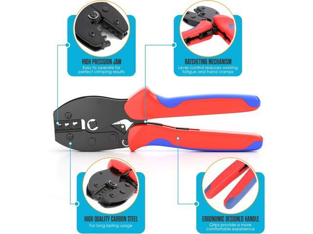 Houseables Solar Wire Connectors, Solar Connector, Crimping Tool, Disconnect Tool, Crimper, Connector Kit, PV Kit, Household, Panel, Cable, 51PC,...