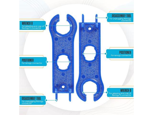 Houseables Solar Wire Connectors, Solar Connector, Crimping Tool, Disconnect Tool, Crimper, Connector Kit, PV Kit, Household, Panel, Cable, 51PC,...