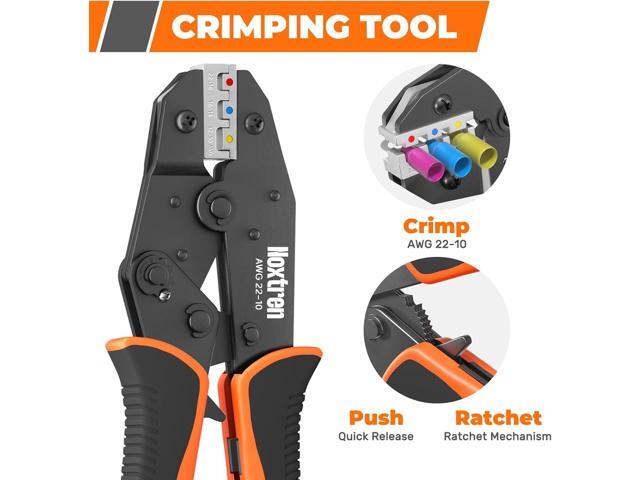 Crimping Tool For Heat Shrink Connectors, 310PCS AWG 22-10 Waterproof Automotive Marine Grade Heat Shrink Wire Connectors and Wire Stripper