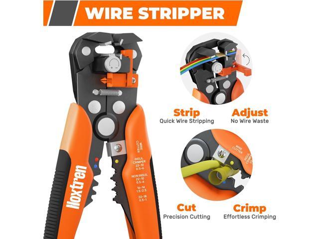 Crimping Tool For Heat Shrink Connectors, 310PCS AWG 22-10 Waterproof Automotive Marine Grade Heat Shrink Wire Connectors and Wire Stripper