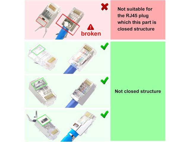 VCE RJ45 RJ11/RJ12 RJ22 Ethernet Crimp Tool Crimper Cutter Stripper All-in-one Multi-Tool for Network Telephone Cat3 Cat5 Cat5e Cat6 Cat6A Modular...
