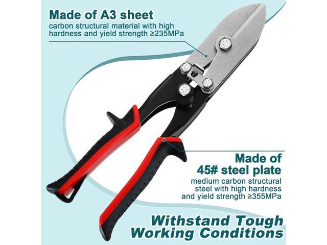 5 Blade Hand Crimper Sheet Metal Tools, HVAC Tool for 24-28 Gauge Duct Work Downspout and Stove Pipe, Sheet Metal Crimper Gutter End Cap Duct...