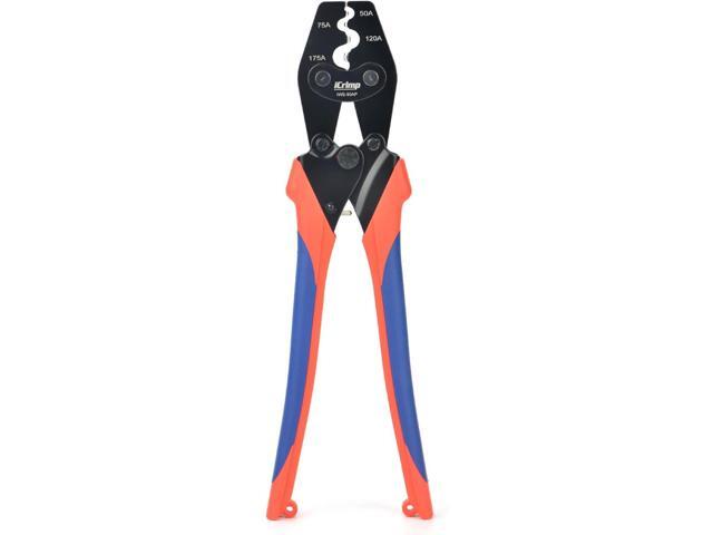 iCrimp IWS-50AP Battery Cable Crimping Tool for Power 50A & 75A Connectors, Anderson SB50 SB120 SB175 Connectors, AWG 8-1/0 Battery Cable Lugs
