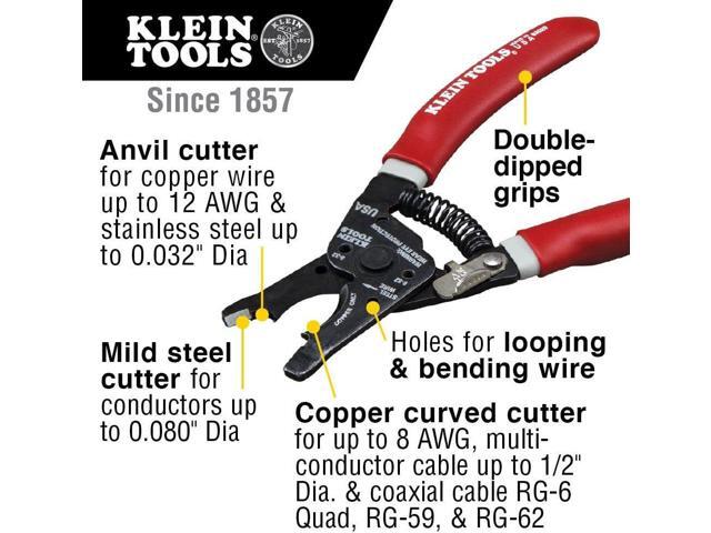 Klein Tools VDV011-852 Coax Installation Kit in Molded Hip Pouch has Crimper, Radial Stripper and Cable Cutter