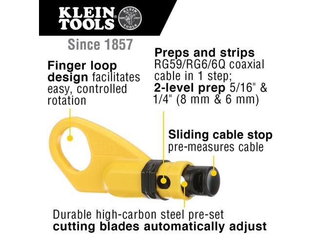 Klein Tools VDV011-852 Coax Installation Kit in Molded Hip Pouch has Crimper, Radial Stripper and Cable Cutter