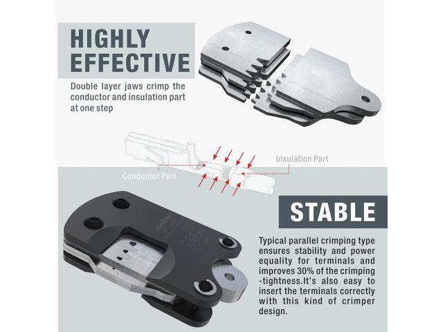 iCrimp IWS-3220M Micro Connector Pin Crimping Tool 0.03-0.52mm² 32-20AWG Ratcheting Crimper for D-Sub,Open Barrel suits Molex,JST,JAE