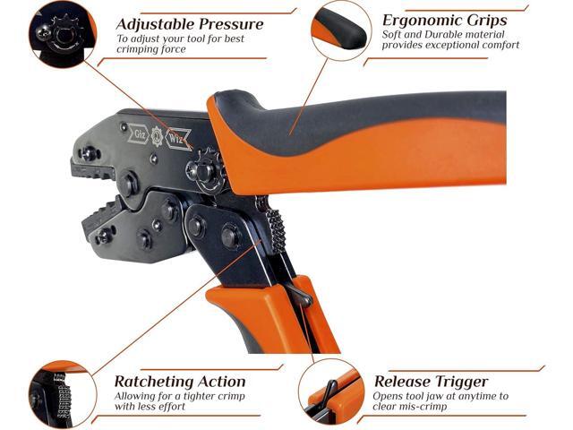 RF Coax Ratchet Crimp Tool For RG8 RG11 RG174 RG179 RG213 LMR400 .100' .128' .429' G-H3K