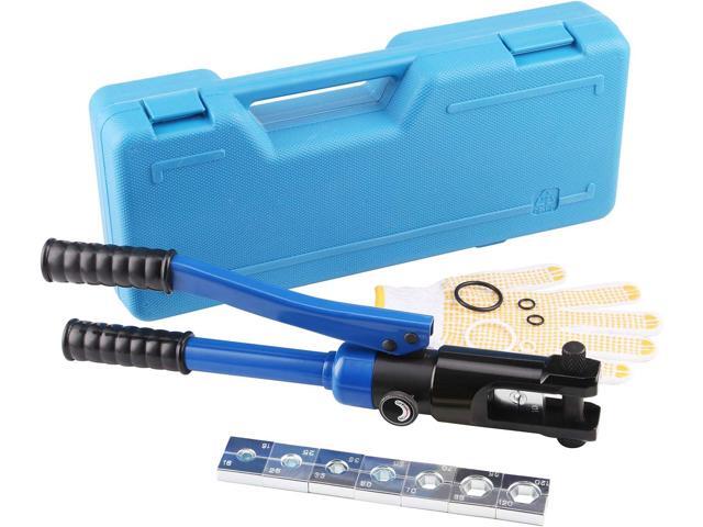 LICHAMP Hydraulic Cable Lug Tool, 6 AWG to 4/0 AWG Battery Cable Crimping Tool WIRE Terminal Crimper Set, 1202BL