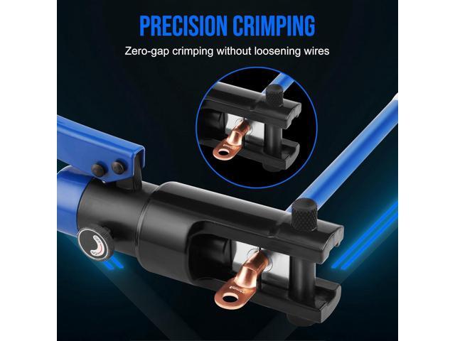 LICHAMP Hydraulic Cable Lug Tool, 6 AWG to 4/0 AWG Battery Cable Crimping Tool WIRE Terminal Crimper Set, 1202BL