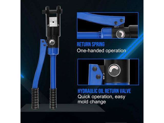 LICHAMP Hydraulic Cable Lug Tool, 6 AWG to 4/0 AWG Battery Cable Crimping Tool WIRE Terminal Crimper Set, 1202BL