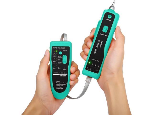 RJ45 Crimp Tool Kit Pass Through, Network Tool Kit, Ethernet Crimper for Cat6 Cat5e Cat5 8P/6P Connectors, Wire Tracker, 110/88 Punchdown Tool,...