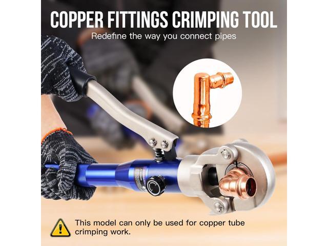 BANCHEE Hydraulic Copper Tube Fittings Crimping Tool with 1/2,3/4 and 1-inch Jaw for ProPress Copper Fitting Pipe Reparing tool(BC-1632)