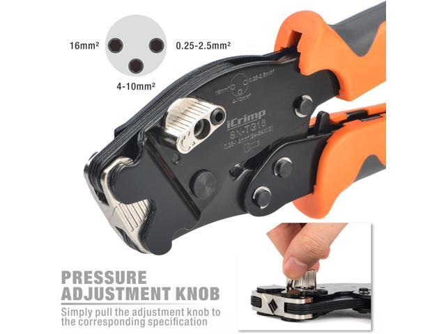 iCrimp Square Ratchet Crimper for End Sleeves and Ferrules AWG 24-6