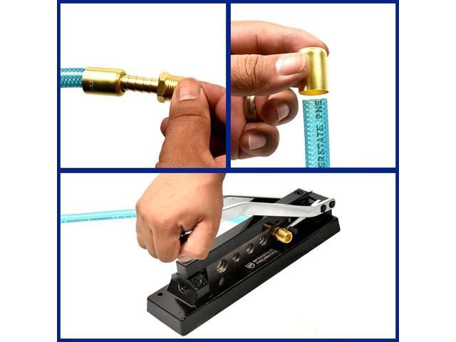 Interstate Pneumatics H8 Heavy Duty Standard Hose Crimper with 5 Dies