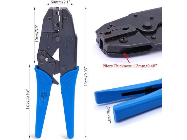 Twidec/Ratchet Crimp Pliers Crimping Tool Ratchet Terminal Crimper Wire Crimp Tool For Crimping Tubular Terminals Nylon Flag Spade Female...