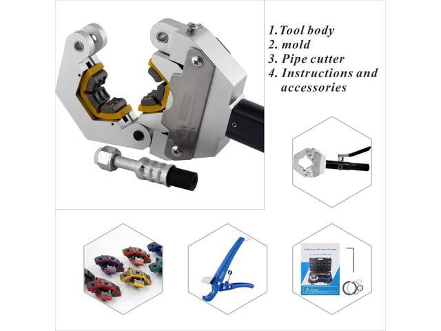 IBOSAD Hydraulic Hose Crimper Hydra-Krimp 71500 Manual A/C Hose Crimper Kit Air Conditioning Repaire Handheld Hydraulic Hose Crimping Tools