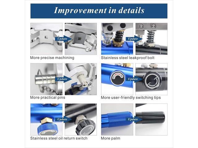 IBOSAD Hydraulic Hose Crimper Hydra-Krimp 71500 Manual A/C Hose Crimper Kit Air Conditioning Repaire Handheld Hydraulic Hose Crimping Tools