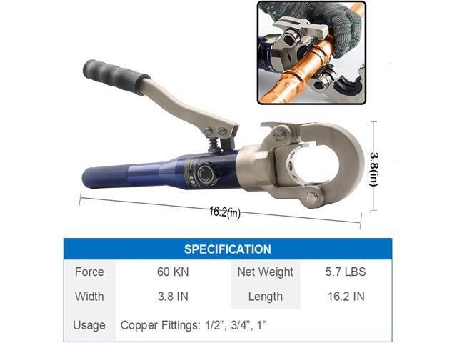 Propress Tool Copper Press Tool for Crimping Range 1/2', 3/4', 1' Viega ProPress Copper Fittings (IG-1632)