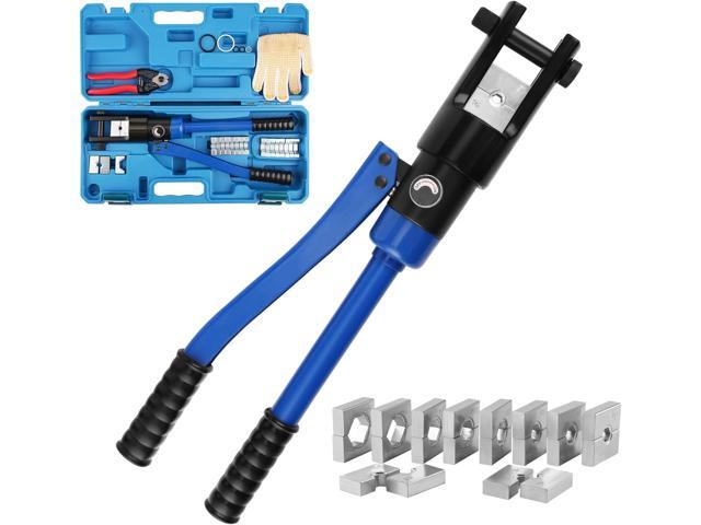 LICHAMP 19 Packs Hydraulic Cable Lug Tool with durable case, 4 AWG to 600 MCM Battery Cable Crimping Tool WIRE Terminal Crimper Set, 1603BL