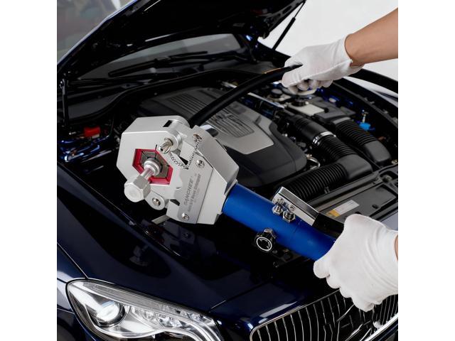 BANCHEE Hydraulic Hose Crimper AC Crimping Tool for Barbed and Beaded Hose Fittings, Air Conditioning Repaire Ac Hose Crimper with 7 Die Set BC-71500