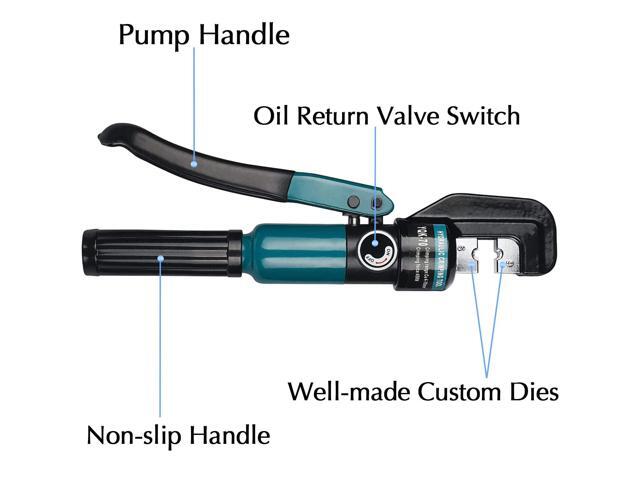 DN Mate Hydraulic Crimping Tool/Hydraulic Crimper for Stainless Steel Cable Railing Hardware, Battery Cable Crimping Tool for Size 1/8', 5/32' to...