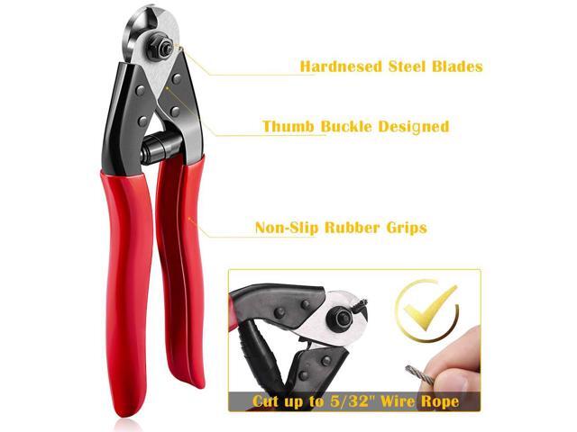 DN Mate Hydraulic Crimping Tool/Hydraulic Crimper for Stainless Steel Cable Railing Hardware, Battery Cable Crimping Tool for Size 1/8', 5/32' to...